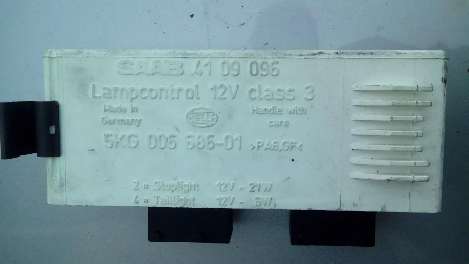 SAAB 9000 CS CSE Lampcontrol Hella 5KG 006686-01 part no : 41009096