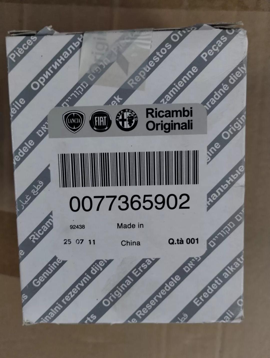 Genuine FIAT, Filter No: 77365902