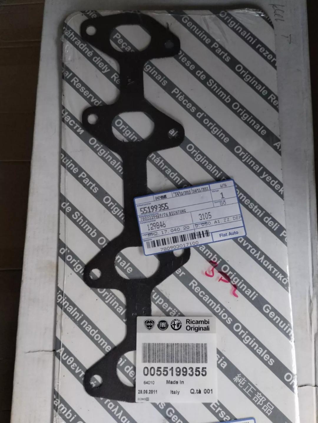 Genuine Fiat, Lancia, Alfa Romeo, GASKET. Nr: 55199355