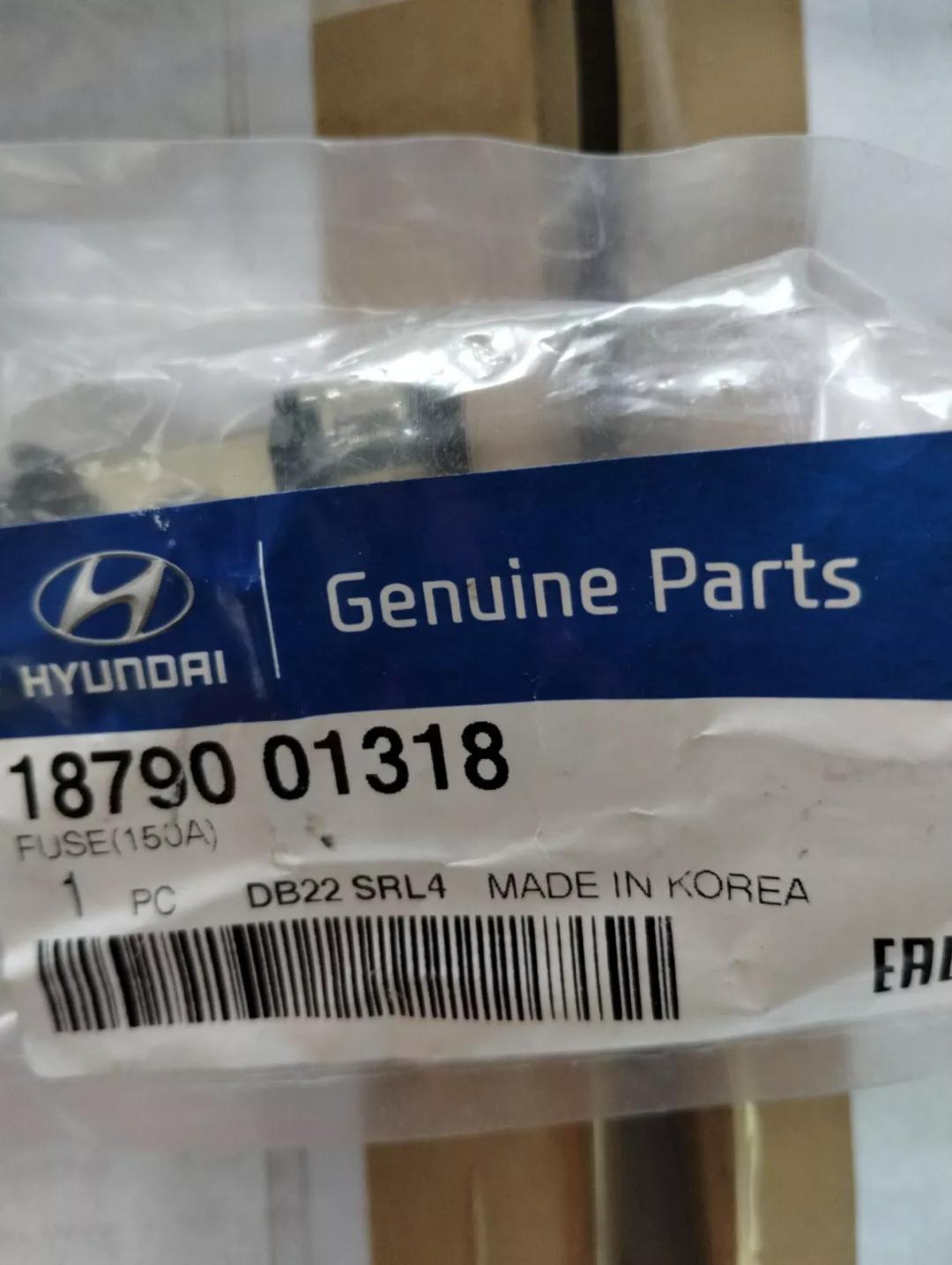 Genuine Hyundai, FUSE(150A). 1 pcs.Nr: 1879001318