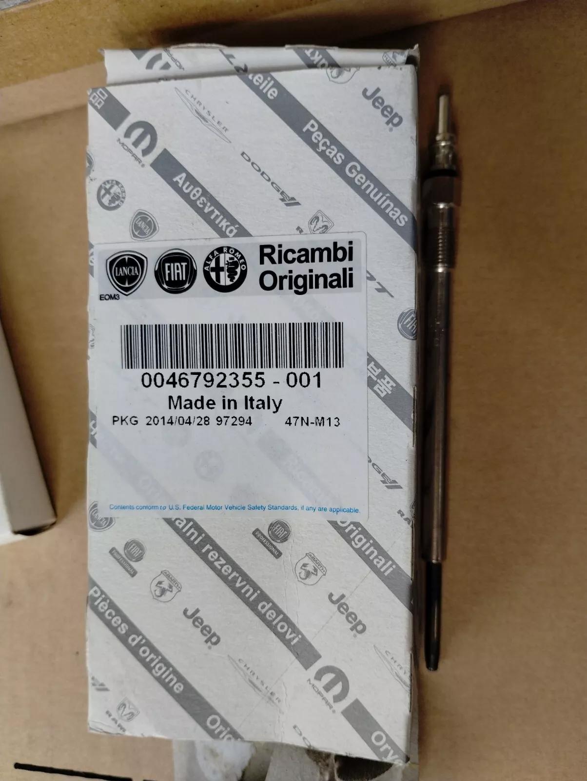 Genuine FIAT Glow plug. Nr:  46792355