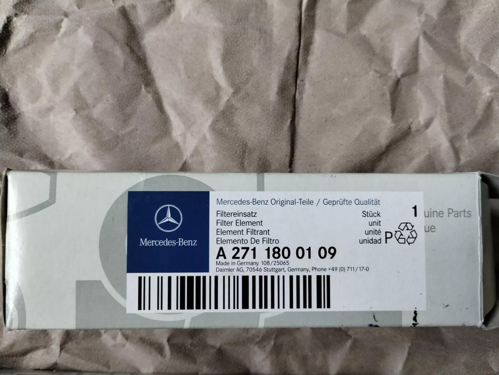 Genuine MERCEDES Filter . Nr: A2711800109