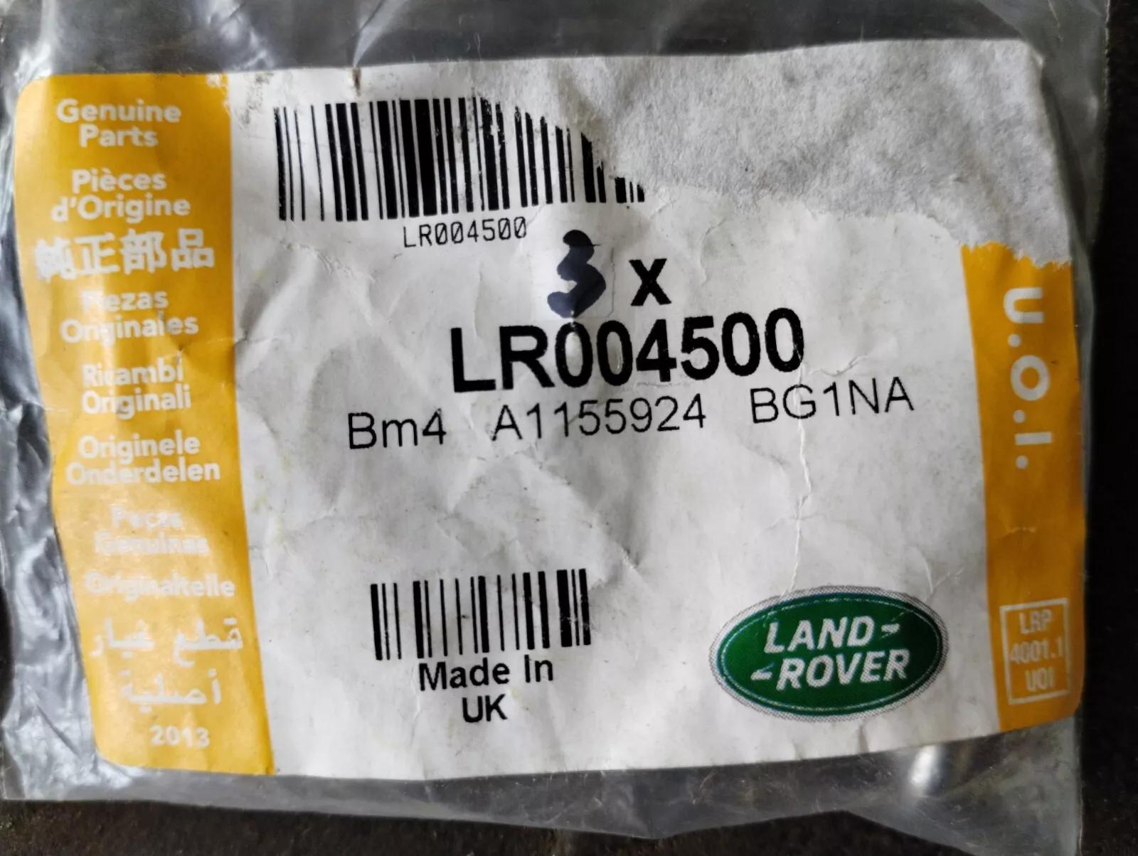 Genuine Jaguar, Land Rover, screw. 3 Pcs Nr: LR004500