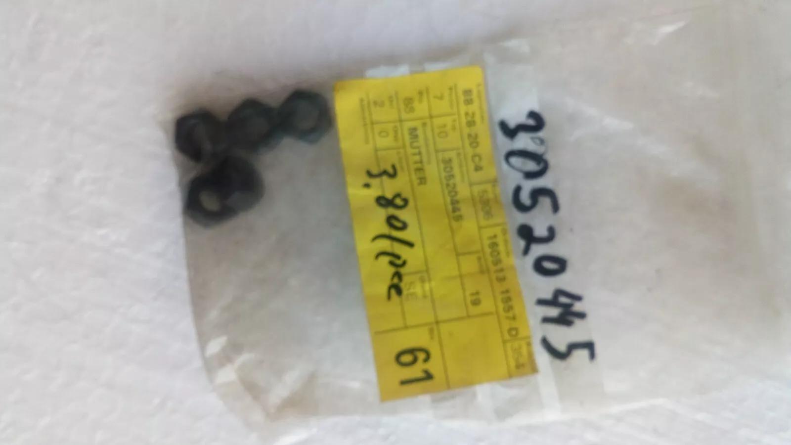 SAAB 900, 9-3, 9000, 9-5 Turbo nut, turbo Mutter.Nr: 30520445. 1Stk.