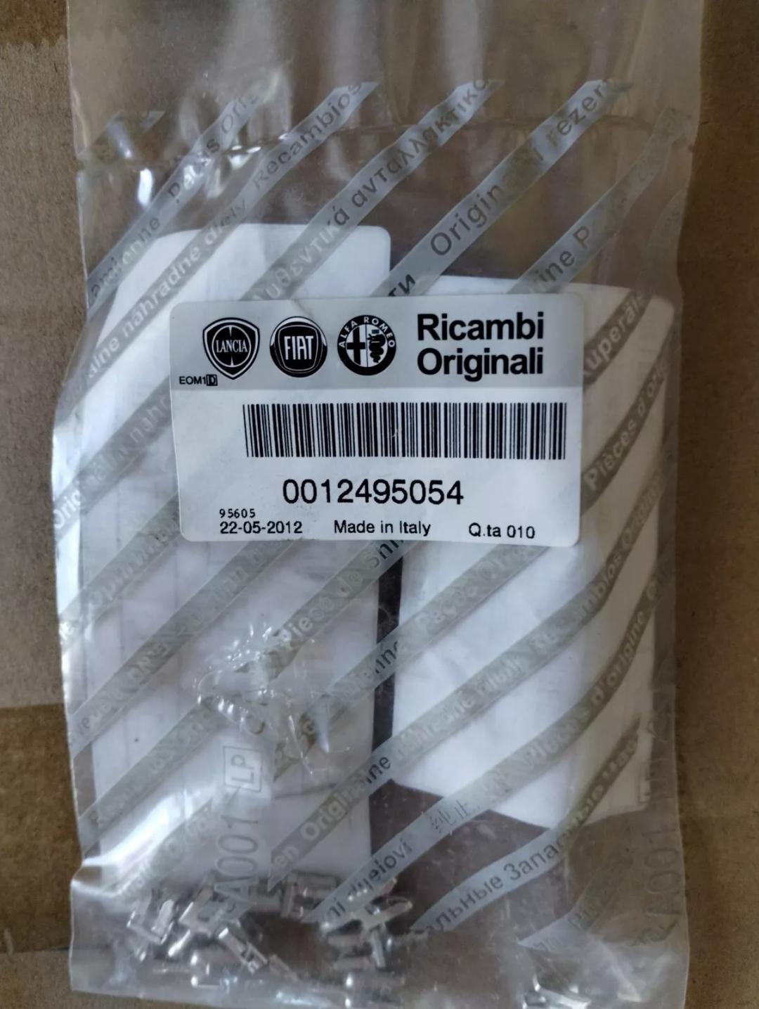 Genuine FIAT, Alfa Romeo, Lancia, terminal. 10 pcs. Nr: 12495054