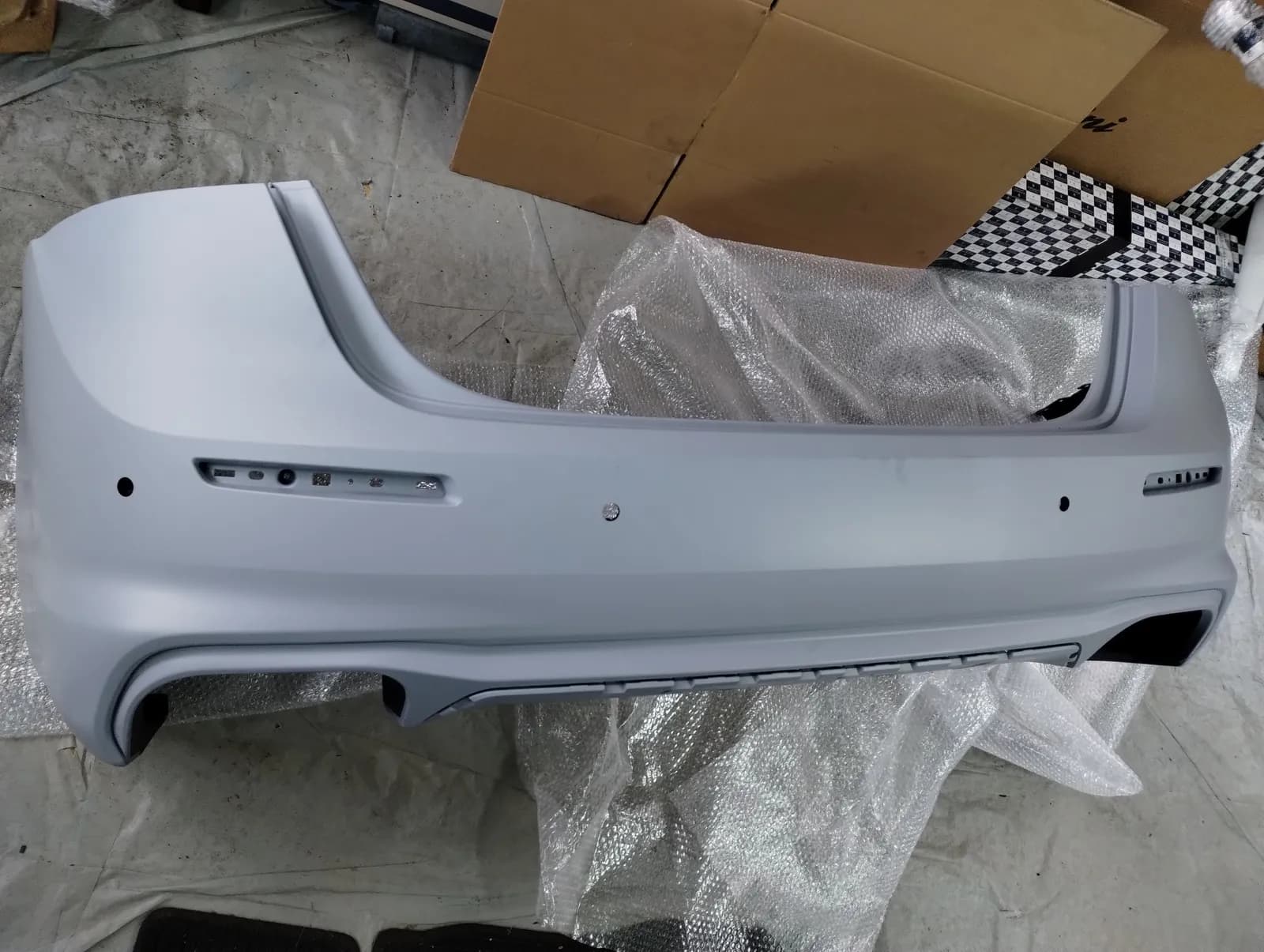 Genuine new Maserati Ghibli rear bumper. Parts number: 670097561.